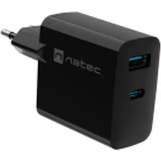 NATEC Ribera Gan 45w Usb-a-und Usb-c-wandladegerät - Black