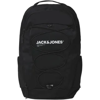 JACK & JONES Herren Damen Rucksack JACZITRUS Backpack, Farbe:Schwarz, Artikel:-black