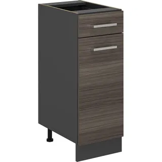 Vicco Küchenunterschrank R-Line, 30 cm ohne Arbeitsplatte, Edelgrau/Anthrazit - Dunkelgrau