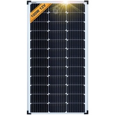 enjoy solar Mono 100W 12V Monokristallines Solarpanel Solarmodul Photovoltaikmodul ideal für Wohnmobil, Gartenhäuse, Boot