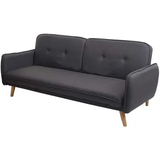 Mendler Schlafsofa Stoff 2-Sitzer Grau