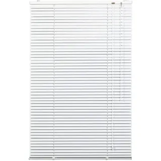Lichtblick Jalousie Blickdicht Weiß 60 cm x 220 cm (B x L) | Aluminium Jalousie, Anschraubbar