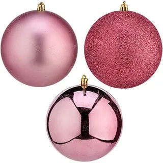 Krist+ Weihnachtskugeln Ø 12 cm Rosa PVC