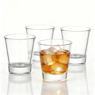BCnmviku Schnapsgläser Glas 5cl/50ml Set Shotgläser - Spühlmaschinenfest - Gläser für Vodka Tequila (4)