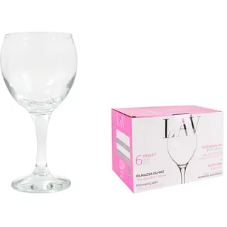 LAV Set Mit 6 Gan Misket Weingläsern 365ml - Multicolor - One Size