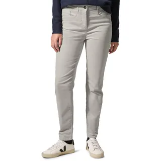 CECIL Damen B378297 Hose Im Velvet-Look, Soft Silver, 26W / 30L EU
