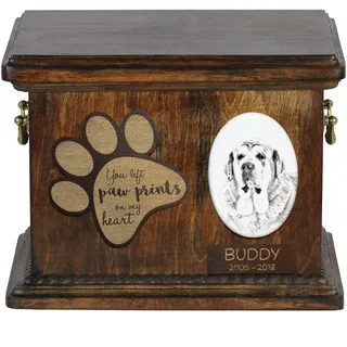 Spanischer Mastiff, Mastín aus León - Hund Ascheurne, personalisierte Ascheurne mit Foto, Hund Ascheurne von der Marke Art-Dog