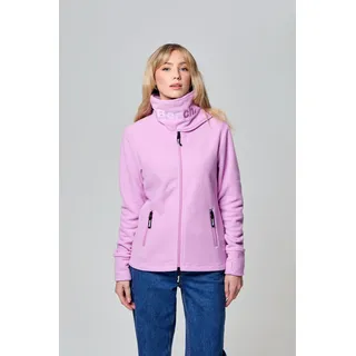 Fleecejacke BENCH. "FUNNEL", Damen, Gr. 40, lila (violet), Fleece, Obermaterial: 100% Polyester, unifarben, figurbetont, mit Daumenlöchern, Jacken Fleecejacke