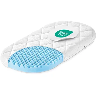 Julius Zöllner Dr. Lübbe Air Plus 82x47 cm – Babymatratze für den Stubenwagen - ideal für Neugeborene – Made in Germany - hochwertig und schadstoffgeprüft, atmungsaktiv, optimaler Liegekomfort