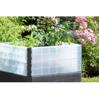 GARANTIA Hochbeet Ergo Quadro Turbo M 75 x 60 x 75 cm Braun