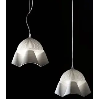 silikomart | Bluebell 01 Pendelleuchte aus Silikon, Farbe Weiß, Größe Ø 250 h 200 mm, Made in Italy