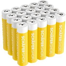 Schäfer Shop Select Alkaline-Batterien, Micro AAA, 1,5 Volt, 20 Stück