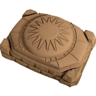 Step2 Kunststoffsandkasten mit Abdeckhaube braun