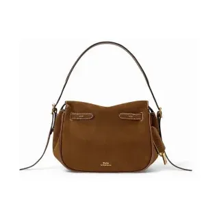 Polo Ralph Lauren für Damen. 428960569001 Polo ID Mini-Schultertasche braun (OSFA), Lässig, Leder