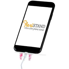 Gifts for Readers & Writers Flexistand Kompakter und Verstellbarer Handy-Ständer für iPhone und Android, rosa Marmor