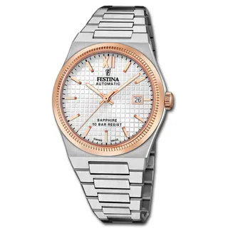 Festina Herrenuhr Edelstahl silber Festina Swiss made Armbanduhr UF20030/1