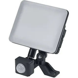 LED Außenstrahler Alu Schwarz OSRAM 4000K Sensor IP44 B:13.1cm Außen Spot Haus