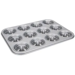Städter we love baking Gugelhupf Mini, hochwertige Antihaftbeschichtung, 35 x 27 cm, Backform für 12 Mini-Gugelhupfe, pflegeleicht & langlebig