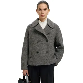 Selected Alma Boucle Jacke - Medium Grey Melange / Melange - 36