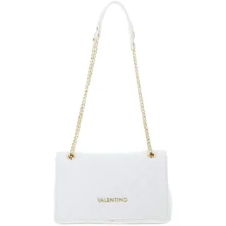 Valentino Ocarina Schultertasche Kunstleder Gold/Weiß