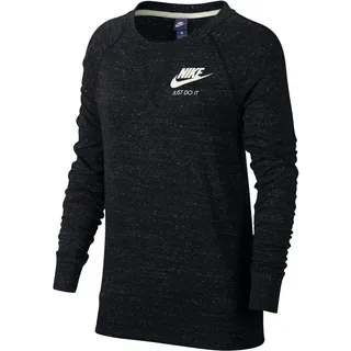 Nike Damen W NSW Gym VNTG Crew Long Sleeved T-Shirt, Black/Sail, 2XL
