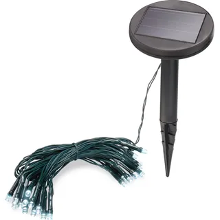 Solar Premium Lichterkette 2.5m, 24 kaltweiße LEDs - Schwarz