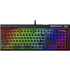 HyperX Alloy Elite 2 - Mechanische Gaming Tastatur, Software-gesteuertes Licht & Makro Anpassung, ABS Pudding Keycaps, Media Controls, RGB LED Backlit Linearer Schalter HyperX rot, QWERTY