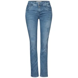 STREET ONE Jeans in light blue destroy wash | Regular fit - Blau 29/30