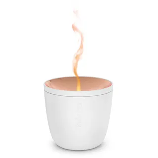 Stadler Form Aroma Diffuser Zoe Mobile, kabellos, für ätherische Öle | Mit Akku bis zu 6 h Laufzeit, einzigartiger Flammen-Effekt, Ultraschall-Aromatherapie Diffuser, leise, klein, weiß