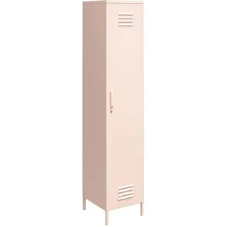 Dorel Home Furnishings Mission District | Schrank mit 1 Tür aus rosa Metall