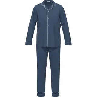 seidensticker Pyjama "Herren Pyjama Set lang", dunkelblau