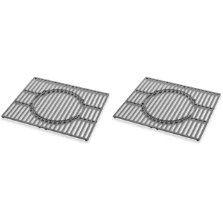 VANELC Weber 8846 Gourmet BBQ System Grillrost Spirit 200, Schwarz, 51,9 x 44,5 cm (Packung mit 2)