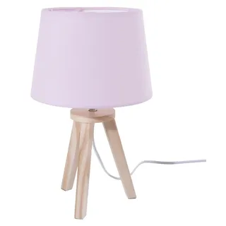 Atmosphera | Nachttischlampen - Tischlampen - 31 cm - Rosa - Minimalistisches Design - Ideal für Kinderzimmer - Rosa