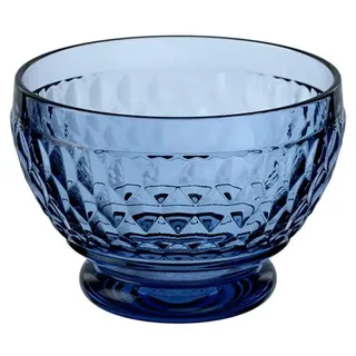 Villeroy & Boch Boston Coloured Dessertschale, 430 ml, Kristallglas, Klar/Blau