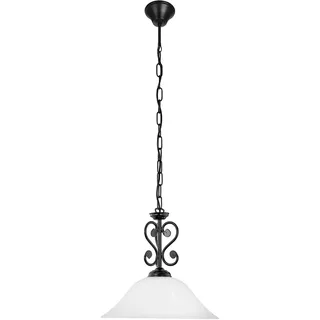 EGLO Murcia 1-flg. 38 cm glockenförmig schwarz, weiß