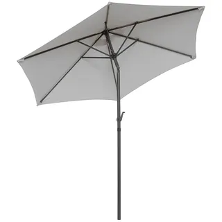 Butlers Sonnenschirm Siesta , Grau , Metall, Textil , 180x180 cm , Sonnenschutz, Sonnenschirme