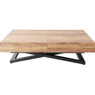 WFL GROUP Couchtisch, Eiche Wotan, Holzwerkstoff, Rechteckig,Rechteckig, 120x76x80 cm, Wohnzimmer, Wohnzimmertische, Couchtische
