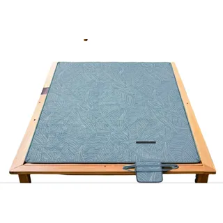 Picknickdecke - Außenmatte - Stranddecke - 200x200 cm - wasserdicht und tragbar - umfasst 4 Erdanker - Blau