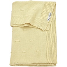 Bild von Babydecke Knots Soft Yellow - 75x100cm - Einzelpackung