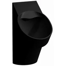 Laufen Val Absauge-Urinal, ohne Löcher für Deckelmontage, spülrandlos, 305x365x560mm, H840285, Farbe: Schwarz Matt