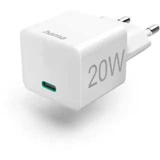 Hama Schnellladegerät USB-C 20W weiß