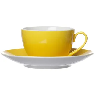Ritzenhoff & Breker Kaffeetasse mit Untertasse 0,2 l Gelb 2 St.