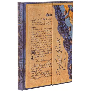 Notizbuch Gaudi, Manuskript von Reus Midi Unliniert: Hardcover mit Klappumschlag (Embellished Manuscripts Collection)