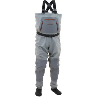 frogg toggs Hellbender Angel-Wathose für Herren, atmungsaktiv, Schiefer/Grau, Größe XL