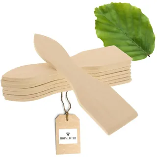 HOFMEISTER® Raclette Schaber Holz 8er-Set, 13 cm - Racletteschieber aus Buchenholz, schont beschichtete Pfännchen, handgefertigt in der EU