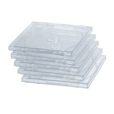 MediaRange 2er CD-/DVD-Hüllen Jewel Cases transparent, 5 St.