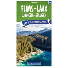 Flims - Laax Lumnezia - Splügen Nr. 34 Wanderkarte 1:40 000