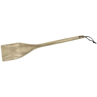 FACKELMANN 30891 Pfannenwender 33 cm, hochwertiger Wender aus Akazien-Holz, aufhängbar am Kunstlederbändchen, robuster Küchenhelfer in modernem Natur-Design (Farbe: Braun), Menge: 1 Stück, Akazienholz