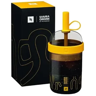Nespresso Reisebecher, Samra Tumbler x The Weeknd, limitierte Auflage, nur für kalte Getränke, 540 ml, Gelb