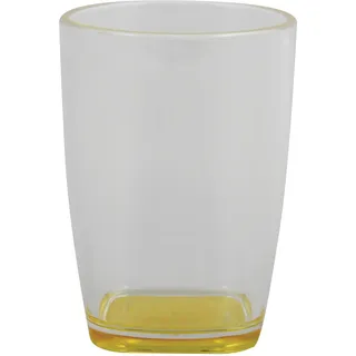 Spirella MSV 140373 Zahnputzbecher aus Kunststoff, Gelb, 30 x 20 x 15 cm